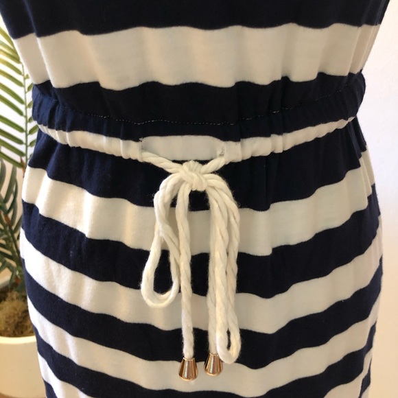 NWOT Saint Tropez West blue/white strapless dress - Picture 3 of 4